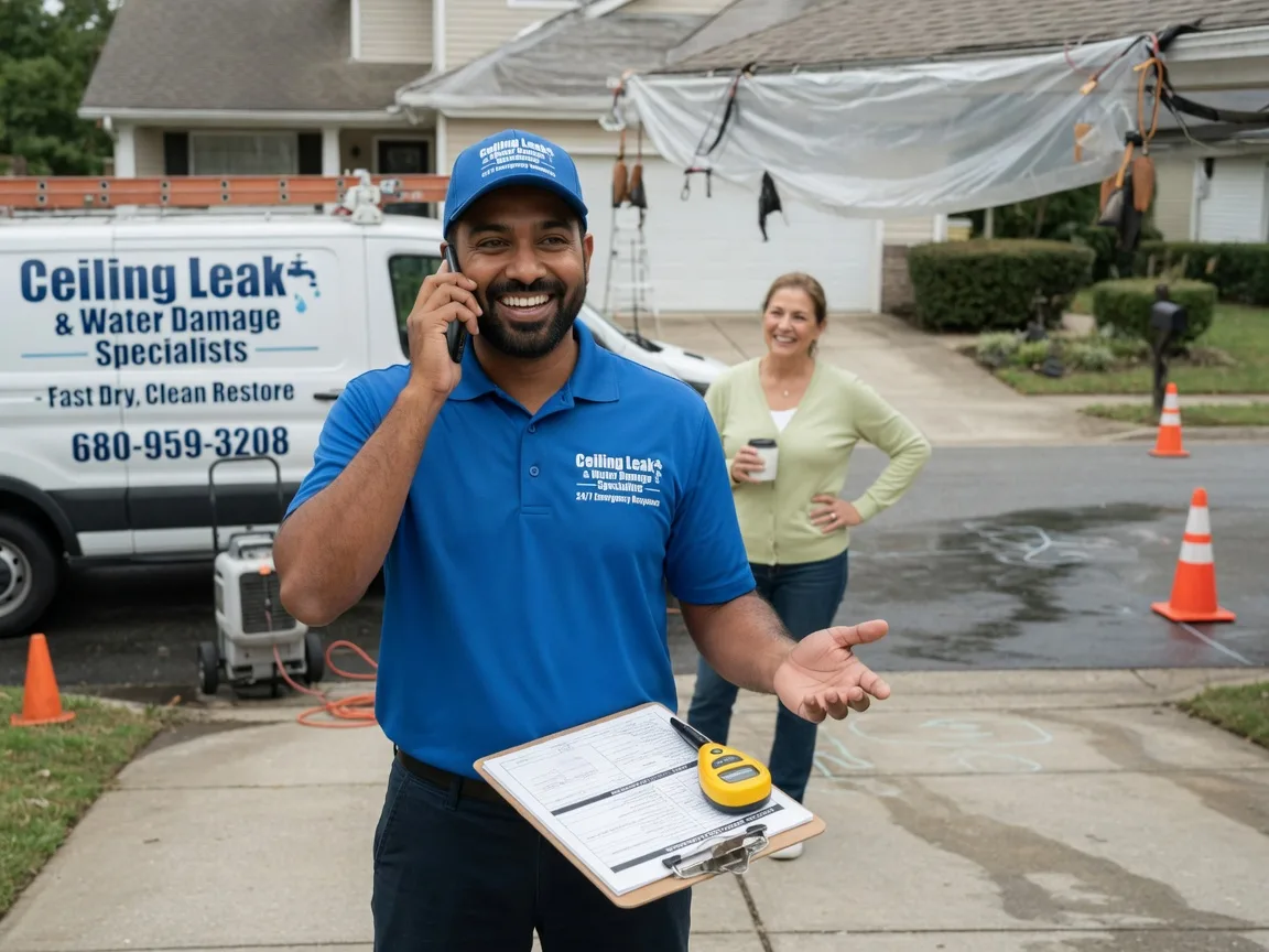 Ceiling Leak Cleanup Sachse, TX FAQs